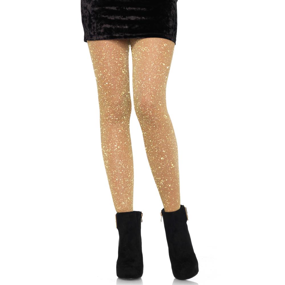 Leg Avenue - Lurex Sheer Tights - Gold coloured